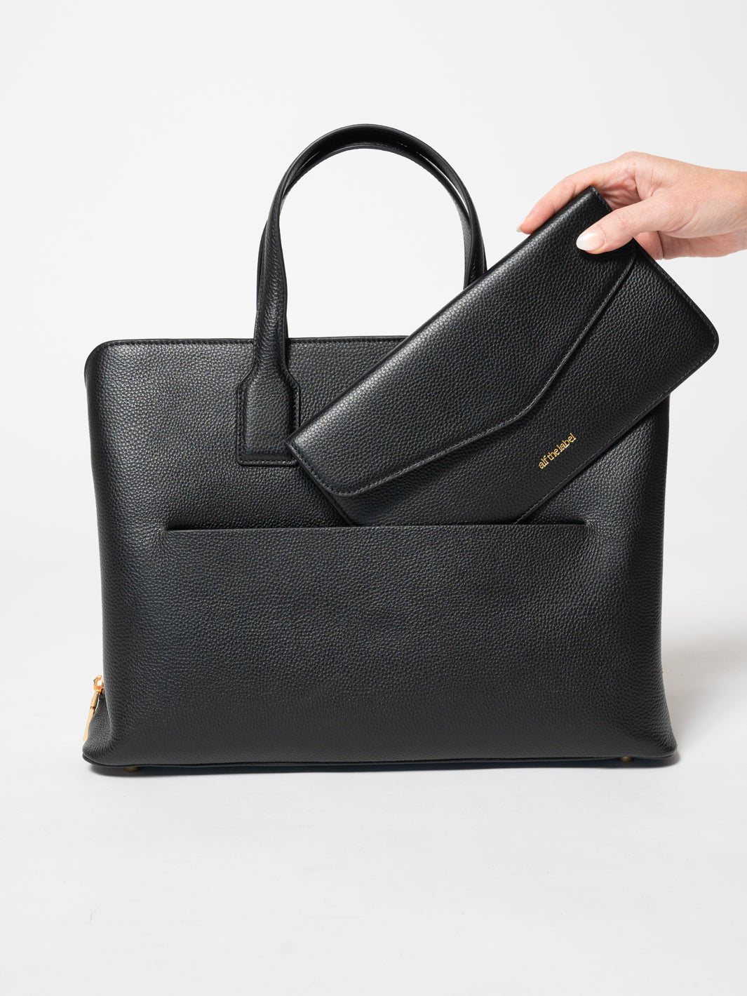 Greta large pebbled leather satchel shop